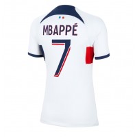 Paris Saint-Germain Kylian Mbappe #7 Fotballklær Bortedrakt Dame 2023-24 Kortermet